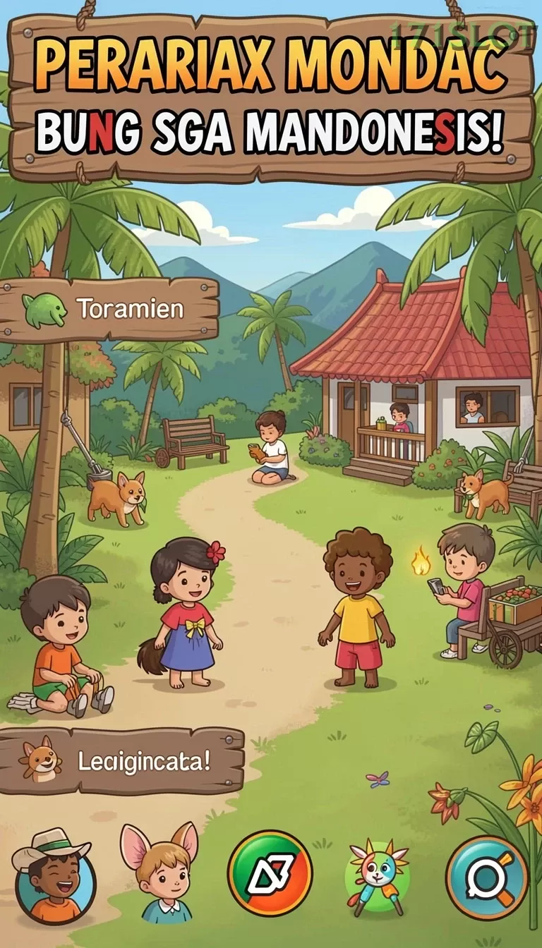 Cuplikan layar YYRR — menu navigasi
