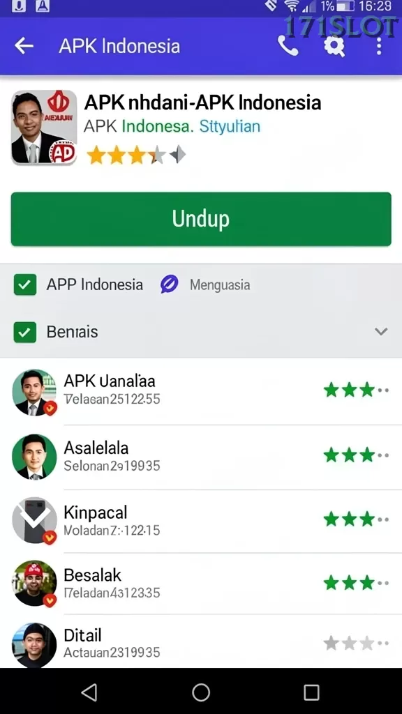 Cuplikan layar VT789 — pengaturan akun