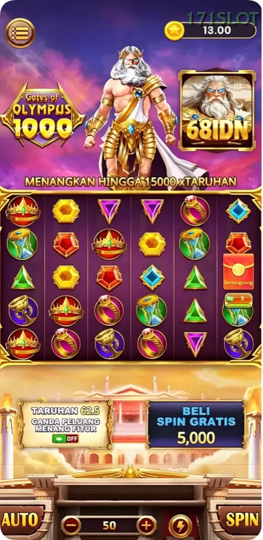 Cuplikan layar S13 — menu navigasi